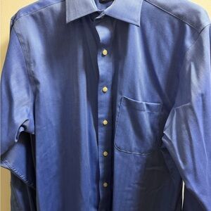Two Classic Button Down Shirt Long Sleeve - Great Condition - size L & 16